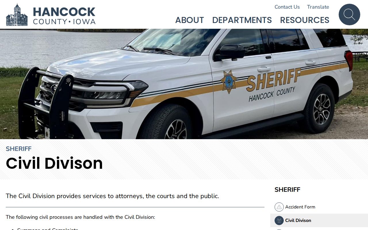Hancock County municipal warrant and civil fee distinction